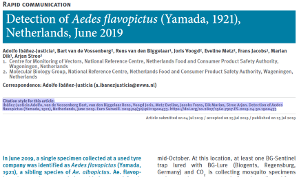 Ibáñez-Justicia et al. 2019 Euro Surveill.